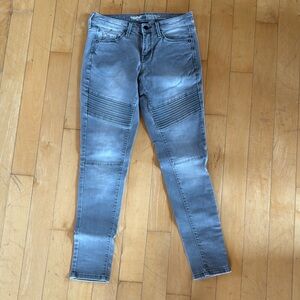Mossimo Supply Co Gray Skinny Jeans with Tapered Fit
